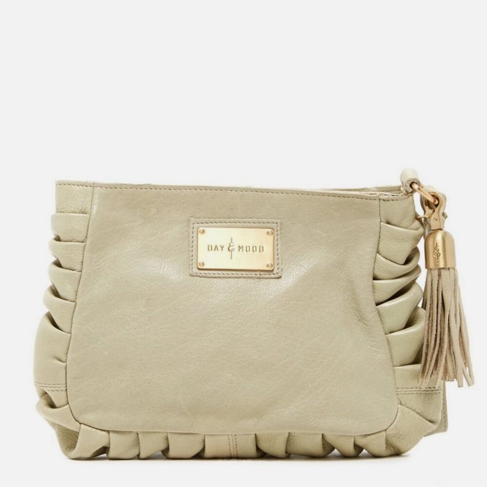 Day & Mood Frida Pebbled Leather Clutch Wristlet